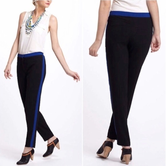 Anthropologie Pants - NWT Anthro Leifsdottir black stripe trousers 4